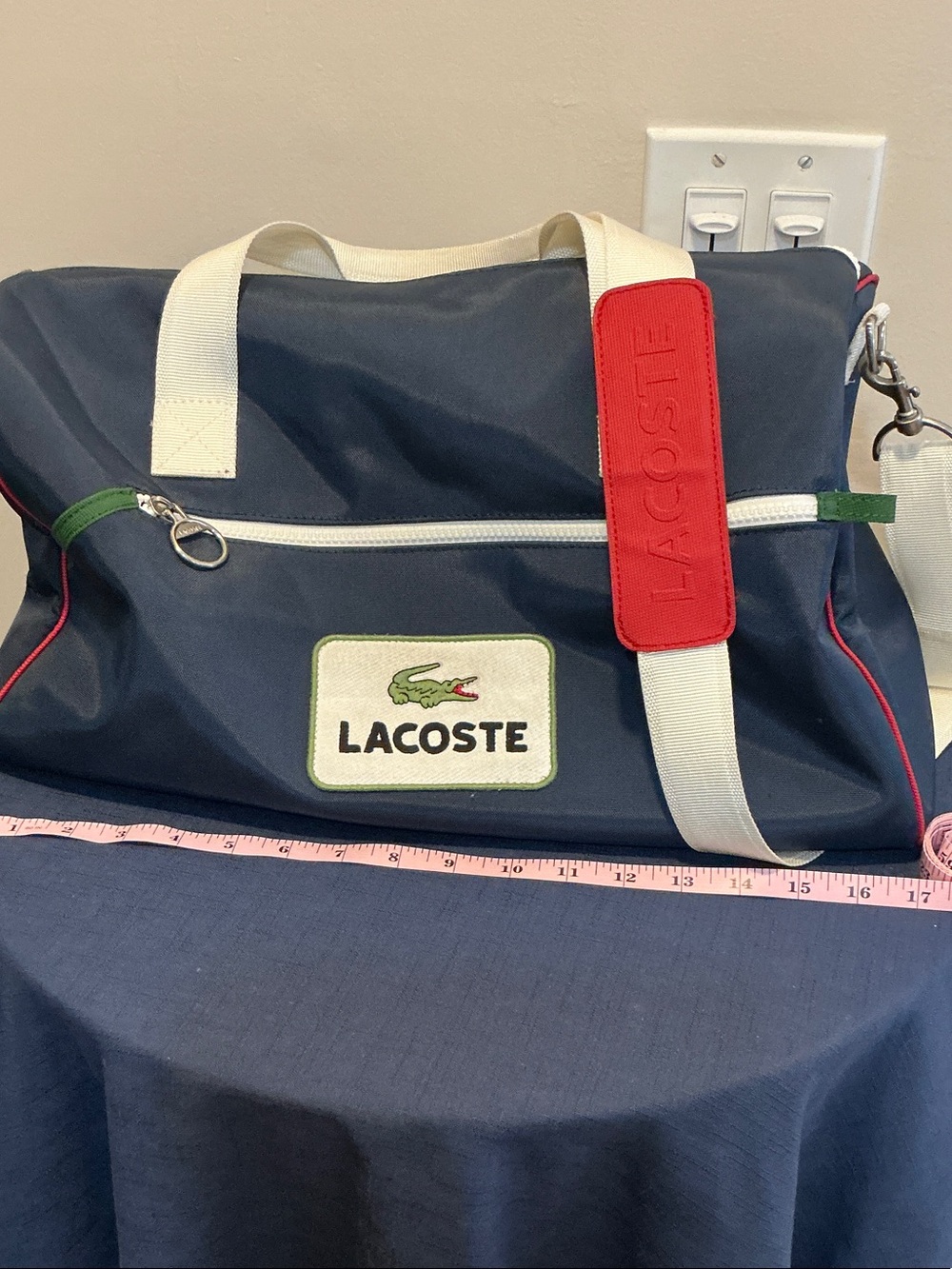 VTG LACOSTE DUFFEL BAG